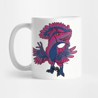 Bilociraptor - Feathered (Bisexual Pride) Mug